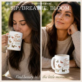 Frei wie die Blumen Grafik Boho Kaffeetasse