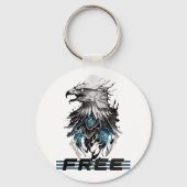 Frei wie ein majestätischer Adler Schlüsselanhänger (Vorderseite)