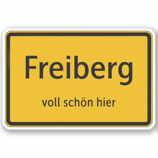 Freiberg Aufkleber Sticker Autoaufkleber (Vorderseite)