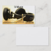 Freiberuflich tätige DJ-Disc-Jockeykopfhörer funky Visitenkarte (Vorne/Hinten)