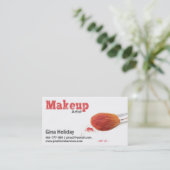 Freiberuflich tätige Maskenbildner-Visitenkarte Visitenkarte (Stehend Vorderseite)