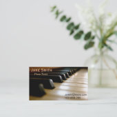 Freiberuflich tätige Musik des Klavier-Tuners Visitenkarte (Stehend Vorderseite)