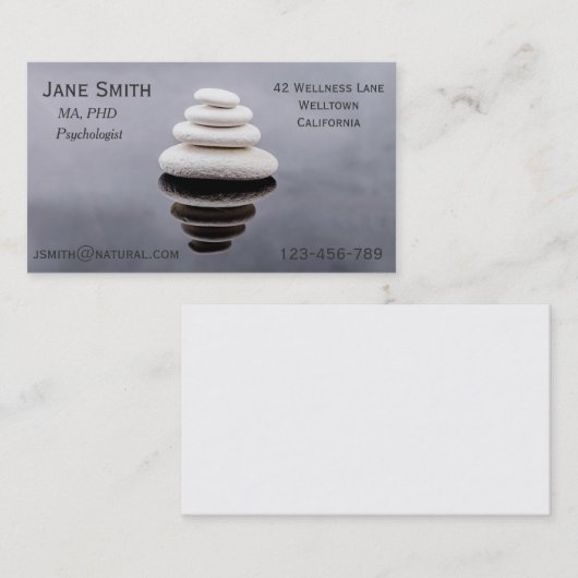 Freiberuflich tätige visitenkarte (Vorne/Hinten)