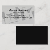 Freiberuflich tätiger BarkeeperMixologist Visitenkarte (Vorne/Hinten)