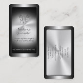 Freiberuflich tätiger Journalist, Metalleffekt Visitenkarte (Vorne/Hinten)