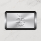 Freiberuflich tätiger Journalist, Metalleffekt Visitenkarte (Rückseite)