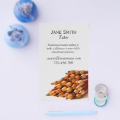 Freiberufliche Tutor oder Lehrer Stift Flyer (Einzeln)