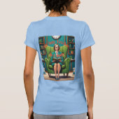 Freiberuflicher Lehrer in einem T - Shirt (Rückseite)