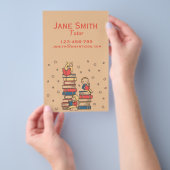 Freiberuflicher Lektorat oder Lehrer für Kinder Flyer (Handgriff)