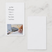 Freiberuflicher Schriftsteller Visitenkarte (Vorne/Hinten)