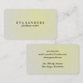 Freiberuflicher Schriftsteller - Visitenkarten Visitenkarte (Vorne/Hinten)