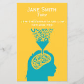 Freiberuflicher Tutor oder Lehrer für jedes Fach Flyer (Vorne)