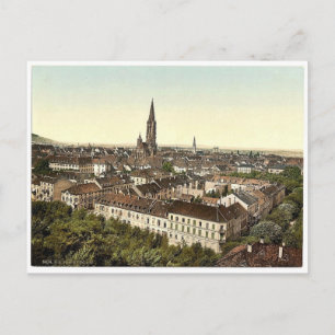 Freiburg, allgemeine Ansicht, Baden, Deutschland k Postkarte