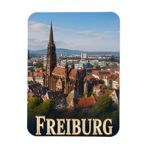 ✈️ Freiburg Deutschland Reise Geschenk 🏛️ Magnet