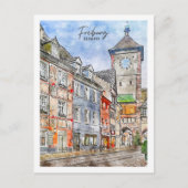 Freiburg Deutschland Reisemarkt Postkarte (Vorderseite)