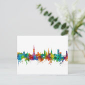 Freiburg Deutschland Skyline Postkarte (Stehend Vorderseite)