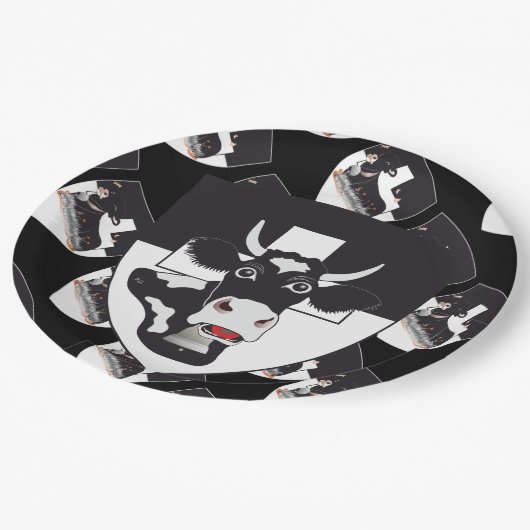 Freiburg - Freiburg - Papierteller (Schrägansicht)