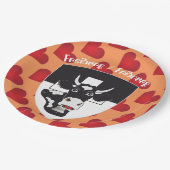 Freiburg – Fribourg Papierteller (Schrägansicht)