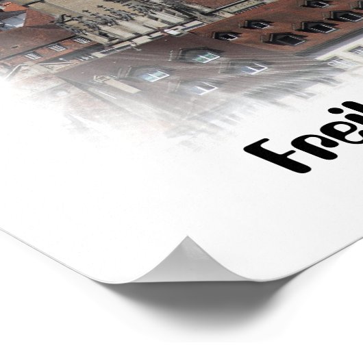 Freiburg / Fribourg Poster (Ecke)