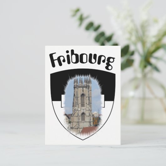 Freiburg / Fribourg Postkarte (Stehend Vorderseite)