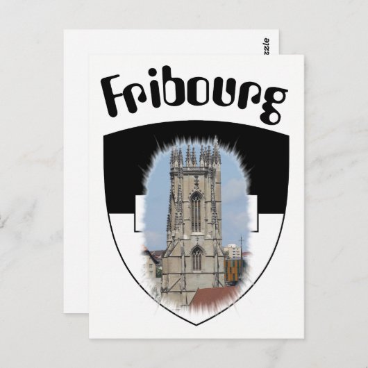Freiburg / Fribourg Postkarte (Vorne/Hinten)