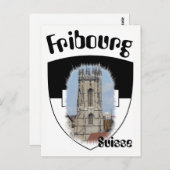 Freiburg / Fribourg Postkarte (Vorne/Hinten)