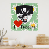 Freiburg Fribourg Schweiz Suisse Poster (Küche)