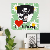 Freiburg Fribourg Schweiz Suisse Poster (Heimbüro)