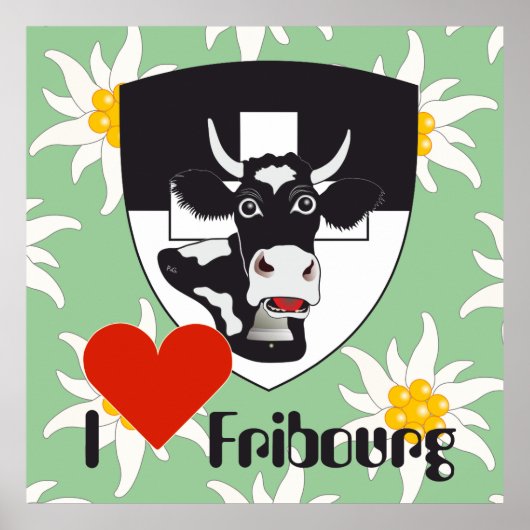 Freiburg Fribourg Schweiz Suisse Poster (Vorne)