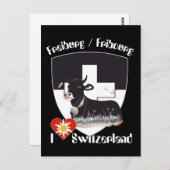 Freiburg / Fribourg Schweiz Suisse Postkarte (Vorne/Hinten)