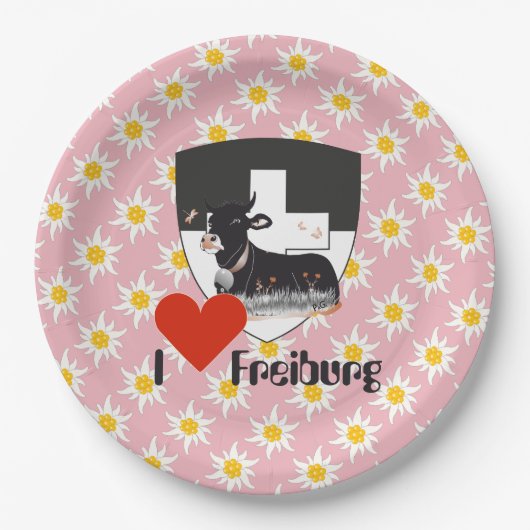 Freiburg - Fribourg - Schweiz - Suisse Teller (Vorderseite)