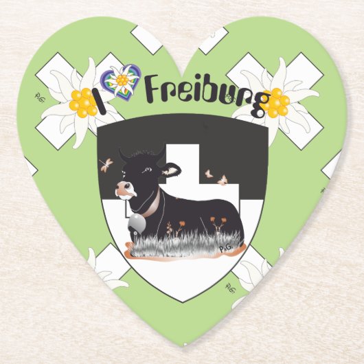 Freiburg - Fribourg - Schweiz - Suisse Untersetzer (Vorderseite)