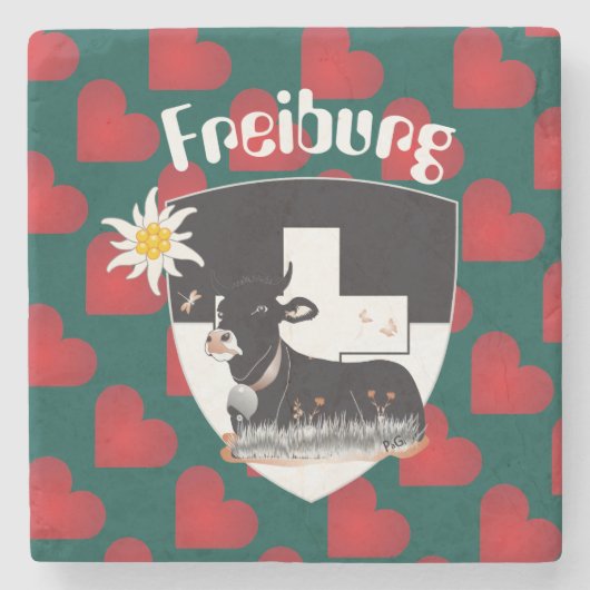 Freiburg - Fribourg - Schweiz - Suisse Untersetzer (Vorderseite)