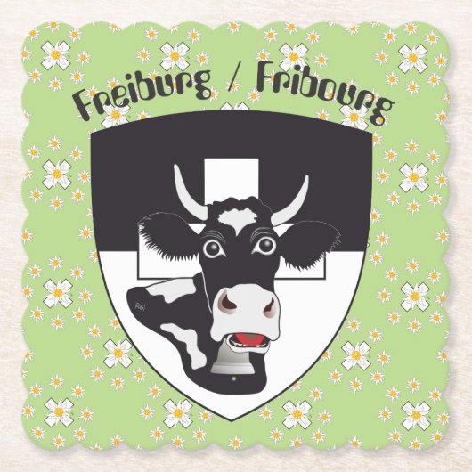 Freiburg - Fribourg - Schweiz - Suisse Untersetzer (Vorderseite)
