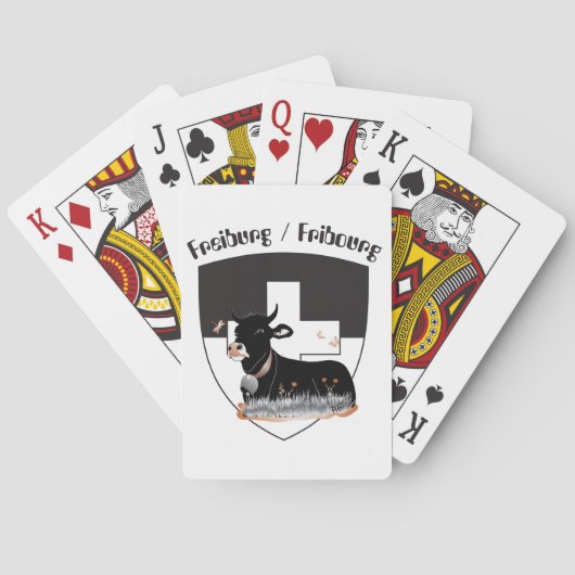 Freiburg / Fribourg Spielkarten (Rückseite)
