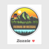 Freiburg im Breisgau, Baden-Württemberg Deutschlan Aufkleber (Blatt)