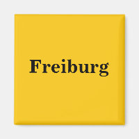 Freiburg Magnet Schild Gold Gleb