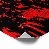 Freiburg Martinstor rot Poster (Ecke)