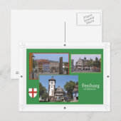 Freiburg Postkarte (Vorne/Hinten)