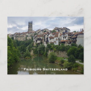 Freiburg Schweiz Architektur Postkarte