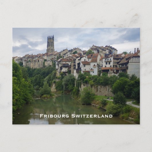 Freiburg Schweiz Architektur Postkarte (Vorderseite)