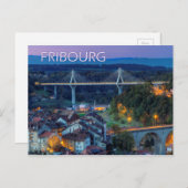 Freiburg, Schweiz Postkarte (Vorne/Hinten)