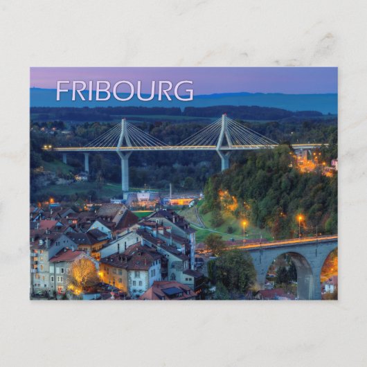 Freiburg, Schweiz Postkarte (Vorderseite)