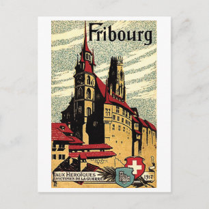 Freiburg, Schweiz Postkarte