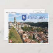 Freiburg - Schweiz Postkarte (Vorne/Hinten)