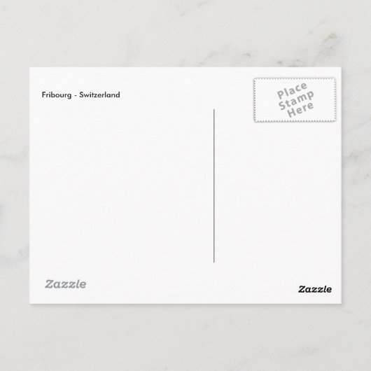 Freiburg - Schweiz Postkarte (Rückseite)