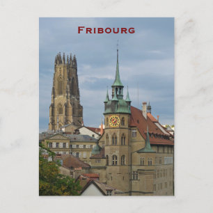Freiburger Architektur Schweiz Postkarte