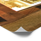 Freiburger Schwabentor bei Nacht Poster (Ecke)