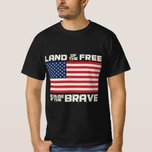 Freie Amerika Flag 4. Juli Feierlichkeiten T-Shirt