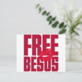 Freie Besos Postkarte (Stehend Vorderseite)